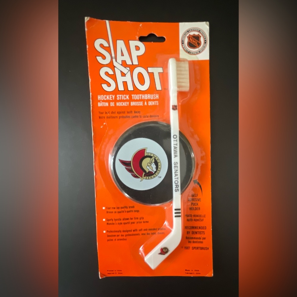 Vintage Ottawa Senators Hockey Stick Toothbrush
